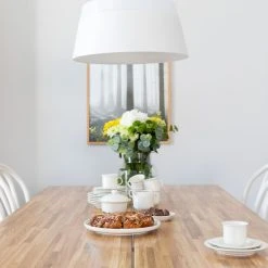 Veke Tuohi Lankkupöytä 200x95 Cm Lakattu Tammi/ Valkoinen -Veke Myymälä tuohi lankkupoyta valkoinen tammi 200x95 kansi web