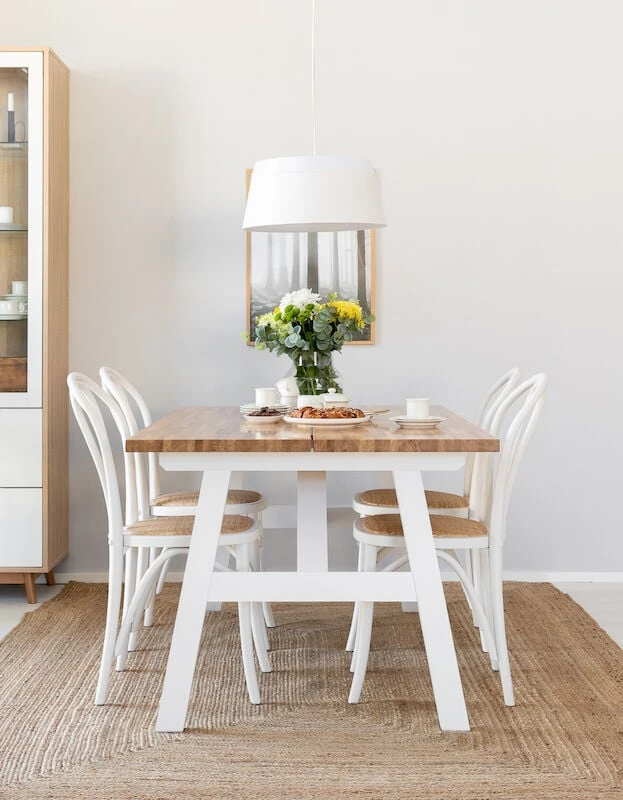 Veke Tuohi Lankkupöytä 150x95 Cm Lakattu Tammi/ Valkoinen 4 Veke Tuohi Lankkupöytä 150x95 Cm Lakattu Tammi/ Valkoinen - Image 2