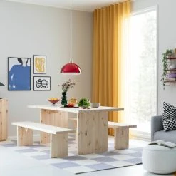 Veke Tyvi 6-hengen Ruokailuryhmä Puuvalmis -Veke Myymälä tyvi 6 hengen ruokailuryhma puuvalmis