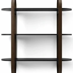 Umbra Bellwood Seinähylly 65,2x23,6x74,9cm Musta/pähkinä -Veke Myymälä umbra bellwood seinahylly 3tasoa mustapahkina1