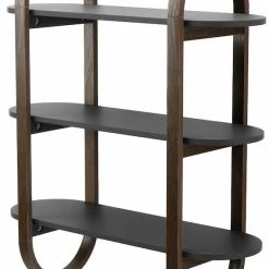 Umbra Bellwood Seinähylly 65,2x23,6x74,9cm Musta/pähkinä -Veke Myymälä umbra bellwood seinahylly 3tasoa mustapahkina2
