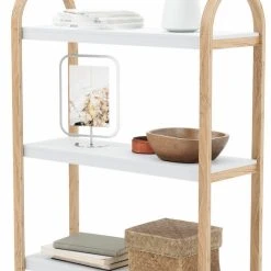 Umbra Bellwood Seisova Hylly 3 Tasoa 71,1x26x90,1cm Luonnonväri/valkoinen -Veke Myymälä umbra bellwood seisova hylly 3tasoa luonnonvarivalkoinen