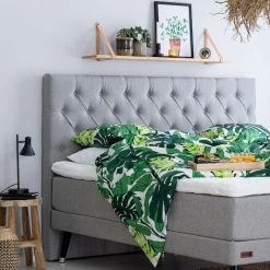 Unia Exlusive Sängynpääty 161x126,5 Cm Vaaleanharmaa