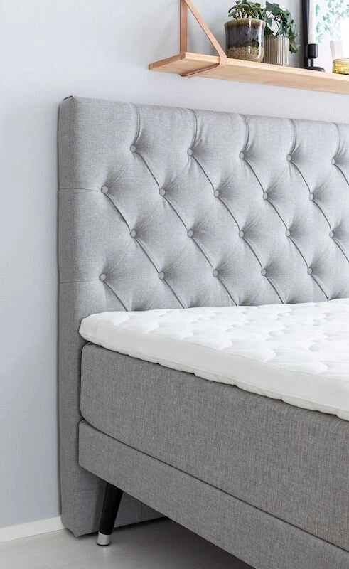 Unia Exlusive Sängynpääty 161x126,5 Cm Vaaleanharmaa 4 Unia Exlusive Sängynpääty 161x126,5 Cm Vaaleanharmaa - Image 2