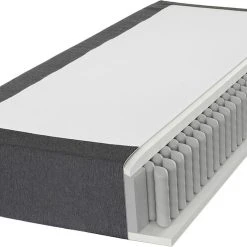 Unia 100 Joustinpatjapaketti 160x200 Cm Tummanharmaa, 5 Cm Prof Vm Petauspatja