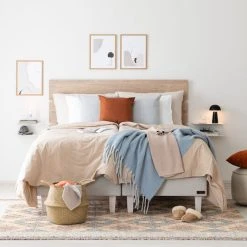 Joliet Seinähylly 2-tasoinen Valkoinen -Veke Myymälä unia 300 jenkkisankypaketti 160x200cm beige web 2