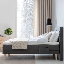 Unia 300 Moottorisänkypaketti 160x200 Cm M T.harmaa, 8cm Prof Vm, Jalat 23cm Roy