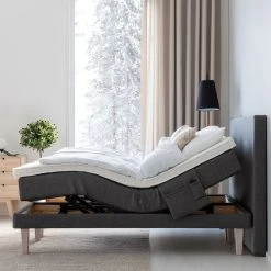 Unia 300 Moottorisänkypaketti 160x200 Cm M T.harmaa, 8cm Prof Vm, Jalat 23cm Roy -Veke Myymälä unia 300 moottorisankypaketti 160 cm sivusta