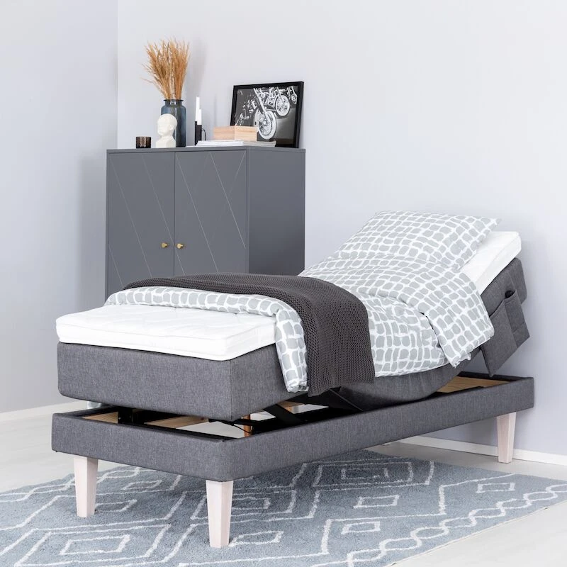 Unia 300 Moottorisänkypaketti 80x200 Cm M T.harmaa, 8cm Prof Vm, Jalat 23cm Roya 8 Unia 300 Moottorisänkypaketti 80x200 Cm M T.harmaa, 8cm Prof Vm, Jalat 23cm Roya - Image 6