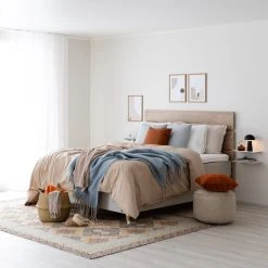 Joliet Seinähylly 2-tasoinen Valkoinen -Veke Myymälä unia 500 jenkkisankypaketti 160x200cm beige web 13