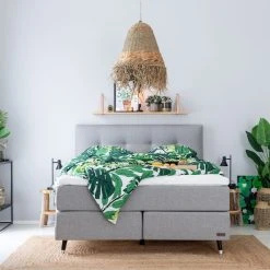 Unia 600 Jenkkisänkypaketti 160x200 Cm M/L V.harmaa, 8cm Prof Vm, Jalat 14cm Vio -Veke Myymälä unia 600 jenkkisankypaketti 160 vaaleanharmaa 1 web