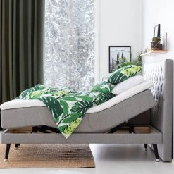 Unia 600 Moottorisänkypaketti 180x200 Cm M/L V.harmaa, 8cm Prof Vm, Jalat 23cm V -Veke Myymälä unia 600 moottorisankypaketti 180cm vaaleanharmaa sivusta web