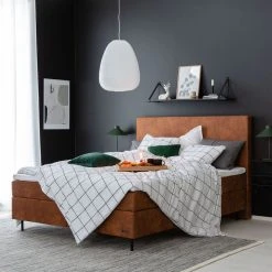 Unia Copenhagen Jenkkisänkypaketti 160x200 Cm L Konjakinruskea 5 Cm Profiloidull -Veke Myymälä unia copenhagen jenkkisanky web 18