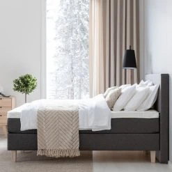 Unia 300 Jenkkisänkypaketti 160x200 Cm M/L T.harmaa, 8cm Prof Vm, Jalat 18cm Roy 10 Unia 300 Jenkkisänkypaketti 160x200 Cm M/L T.harmaa, 8cm Prof Vm, Jalat 18cm Roy -Veke Myymälä unia jenkkisankypaketti 160cm sivusta