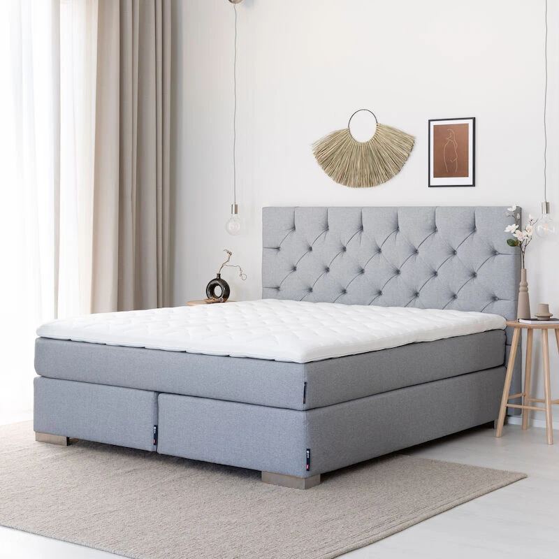 Unia Kulta Jenkkisänkypaketti 160x200 L HR35, Kulma Jaloilla, V.harmaa Fame 170 8 Unia Kulta Jenkkisänkypaketti 160x200 L HR35, Kulma Jaloilla, V.harmaa Fame 170 - Image 6