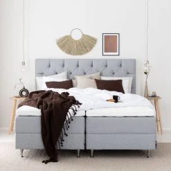 Unia Kulta Moottorisänkypaketti 160x200 XL Stylex, Shampanja Jaloilla, V.harmaa -Veke Myymälä unia kulta moottorisankypaketti 180 vaaleanharmaa web 4 5