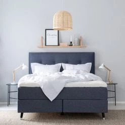 Unia Muoto Jenkkisänkypaketti 160x200 Cm L Sininen, Unia 600 Pp, Jalat 14 Cm Vio -Veke Myymälä unia muoto jenkkisankypaketti 160 4 web