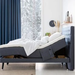 Unia Muoto Moottorisänkypaketti 180x200 Cm M/L Vaaleanharmaa, Unia 600 Pp, Jalat -Veke Myymälä unia muoto moottorisankypaketti 180 sivu2 web