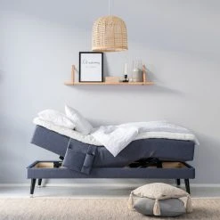 Unia Muoto Moottorisänkypaketti 90x200 Cm L Vaaleanharmaa, Unia 600 Pp, Jalat 23 -Veke Myymälä unia muoto moottorisankypaketti 90cm 1 web