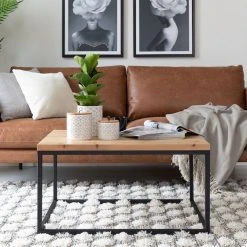 Veke Uoma Sohvapöytä 60x80 Cm Savunharmaa/valkoinen