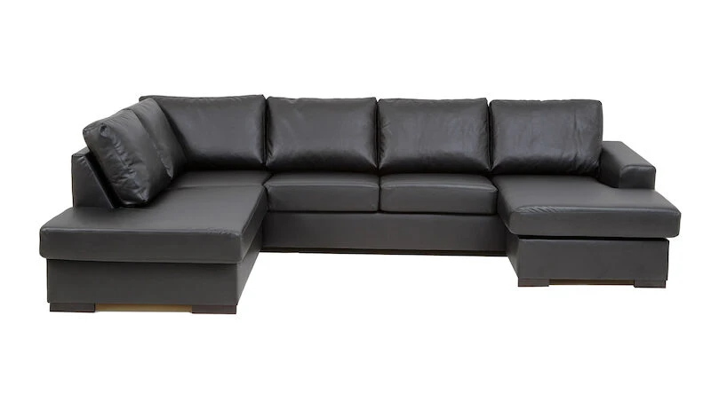 Veke Joel U-kulmasohva Vasen A3D, Musta Bonded Nahka 900 5 Veke Joel U-kulmasohva Vasen A3D, Musta Bonded Nahka 900 - Image 3
