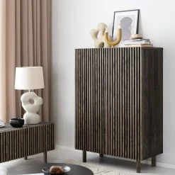 Veke Vieno Kaappi 82x42x121 Cm Vahattu Saarni Musta -Veke Myymälä vieno kaappi 82x42x121 cm vahattu saarni musta web 23