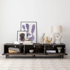 Veke Vieno Tv-taso 190x42 Cm Vahattu Saarni Musta -Veke Myymälä vieno tv taso 190x42 cm vahattu saarni musta web 13