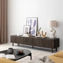 Veke Vieno Tv-taso 190x42 Cm Vahattu Saarni Musta -Veke Myymälä vieno tv taso 190x42 cm vahattu saarni musta web 22