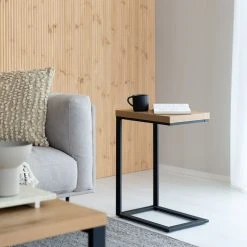 Eureka Bergen Apupöytä Tammi/musta