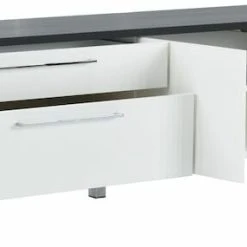 Veke Viima Tv-taso 180 Valkoinen/musta -Veke Myymälä viima tv taso