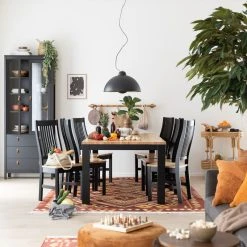 Veke Vuono Pöytä 100x220 Valkoinen/tummanharmaa